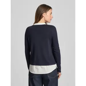 High Collar and V Neck Women's Top COMMA image-3