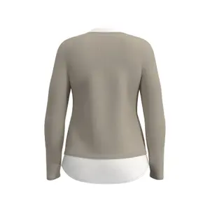 High Collar and V Neck Women's Top COMMA image-1