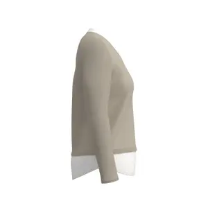 High Collar and V Neck Women's Top COMMA image-3
