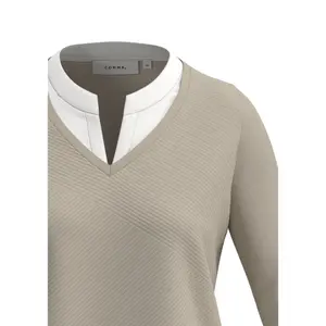 High Collar and V Neck Women's Top COMMA image-4