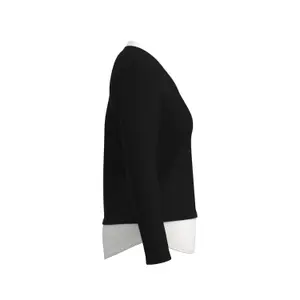 High Collar and V Neck Women's Top COMMA image-3