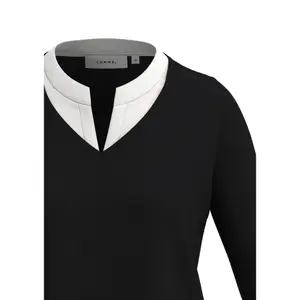 High Collar and V Neck Women's Top COMMA image-4
