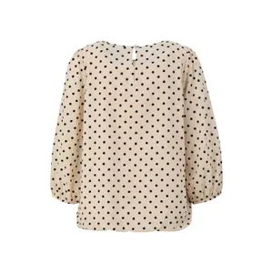 3/4 Sleeve Polka Dot Chiffon Blouse Women COMMA image-1