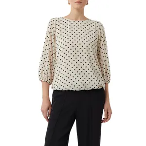 3/4 Sleeve Polka Dot Chiffon Blouse Women COMMA image-2