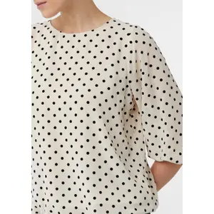 3/4 Sleeve Polka Dot Chiffon Blouse Women COMMA image-3