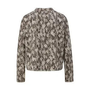 Women's Straight Cut All-Over Print Short Sweatshirt COMMA image-1