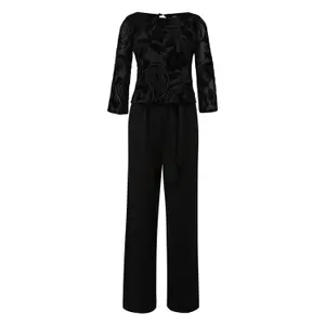 Women's 3/4 Sleeve Jersey Jumpsuit COMMA image-0