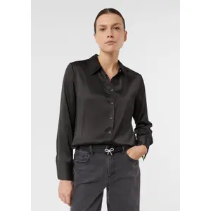 Smooth Leather Belt with Bow-Shaped Buckle Women COMMA image-3