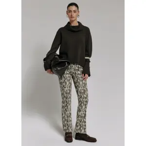 Classic Flared Trousers Mid-Rise Women's COMMA image-6