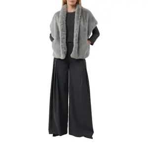 Women's Oversized Faux Fur Gilet COMMA image-6