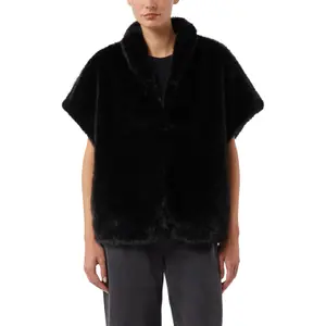 Weste ohne Ärmel weit in Fake-Langhaar für Damen COMMA image-2