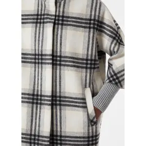 Checks Flannel Coat with Knit Details Women COMMA image-3