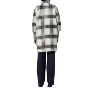 Checks Flannel Coat with Knit Details Women COMMA image-5