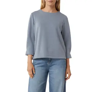 3/4 Sleeve Interlock Jersey Sweatshirt Women COMMA image-2
