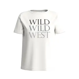 Women's Cotton Blend Printed Front T-shirt COMMA image-0