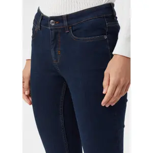 Women's Mid-Rise Slim Fit 5-Pocket Jeans COMMA image-1
