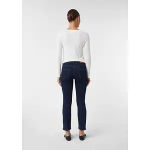 Women's Mid-Rise Slim Fit 5-Pocket Jeans COMMA image-2