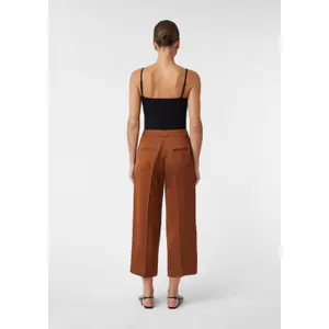 Women's Glittering Linen and Viscose Culotte Trousers COMMA image-2