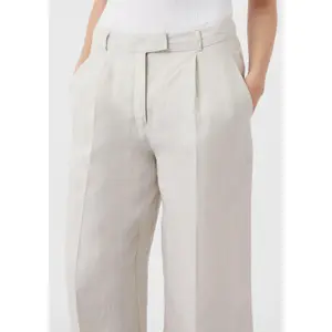 Marlène Style Linen Split Hem Trousers Women COMMA image-1