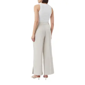 Marlène Style Linen Split Hem Trousers Women COMMA image-3