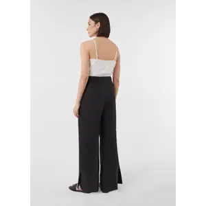 Marlène Style Linen Split Hem Trousers Women COMMA image-2