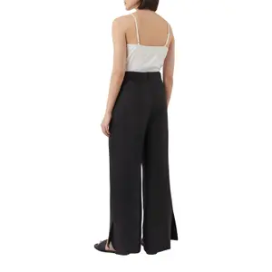 Marlène Style Linen Split Hem Trousers Women COMMA image-3