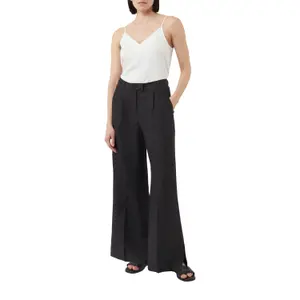 Marlène Style Linen Split Hem Trousers Women COMMA image-4