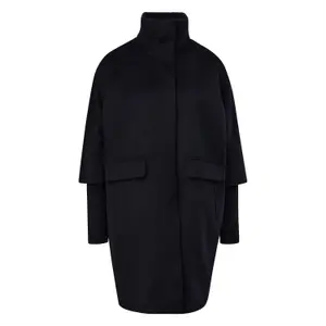 Wool Blend Cape Coat Egg Cut Women COMMA image-0