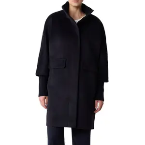 Wool Blend Cape Coat Egg Cut Women COMMA image-2