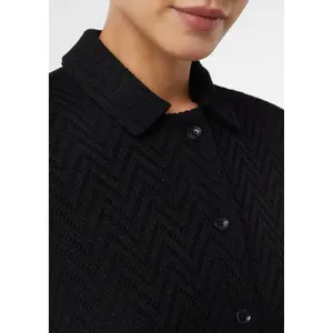Women’s Shirt Jacket with Eyelet Pattern and Button Placket COMMA image-1