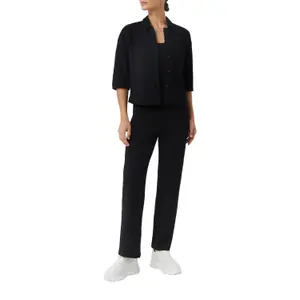 Women’s Shirt Jacket with Eyelet Pattern and Button Placket COMMA image-4