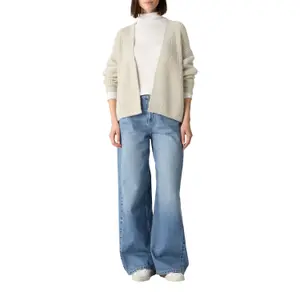 Women's Fluffy Lurex Cardigan with Puff Sleeves COMMA image-6