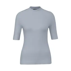 Short Sleeve High Neck Women's Top COMMA image-0