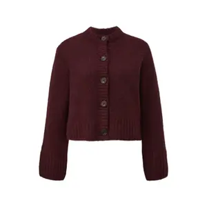 Women’s Fur Cardigan with Ribbed Details COMMA image-0