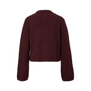 Women’s Fur Cardigan with Ribbed Details COMMA image-1