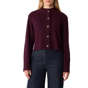 Women’s Fur Cardigan with Ribbed Details COMMA image-2