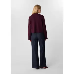 Women’s Fur Cardigan with Ribbed Details COMMA image-4