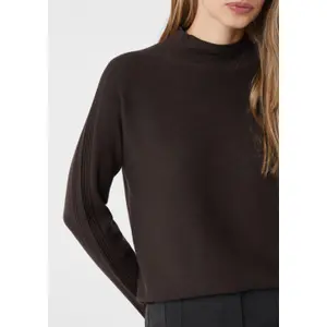 Batwing Sleeve High Neck Jumper Women COMMA image-4