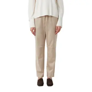 Womens Velvet Suede Look Jogging Trousers COMMA image-0