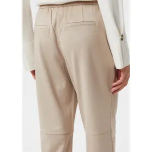 Womens Velvet Suede Look Jogging Trousers COMMA image-1