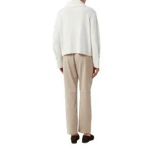 Womens Velvet Suede Look Jogging Trousers COMMA image-3