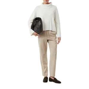 Womens Velvet Suede Look Jogging Trousers COMMA image-5