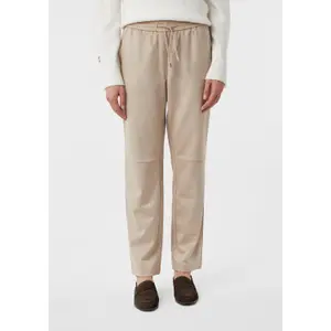 Womens Velvet Suede Look Jogging Trousers COMMA image-6