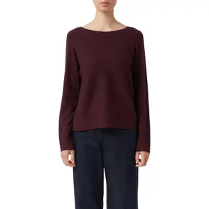 Fine Knit Pull with Batwing Sleeves for Women COMMA image-1