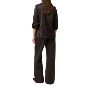 Women’s Satin Shirt with Collar and Button Placket COMMA image-3