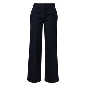 Women's Mid-Rise Wide Leg Jeans with French Pockets COMMA image-0