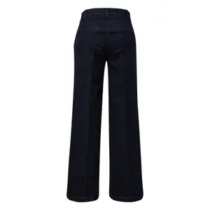 Women's Mid-Rise Wide Leg Jeans with French Pockets COMMA image-1