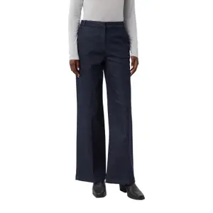 Women's Mid-Rise Wide Leg Jeans with French Pockets COMMA image-2