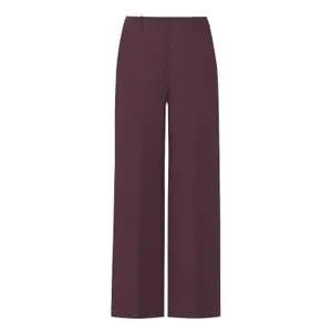 Wide Textured Fabric Trousers for Women COMMA image-0