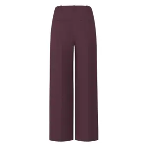 Wide Textured Fabric Trousers for Women COMMA image-1